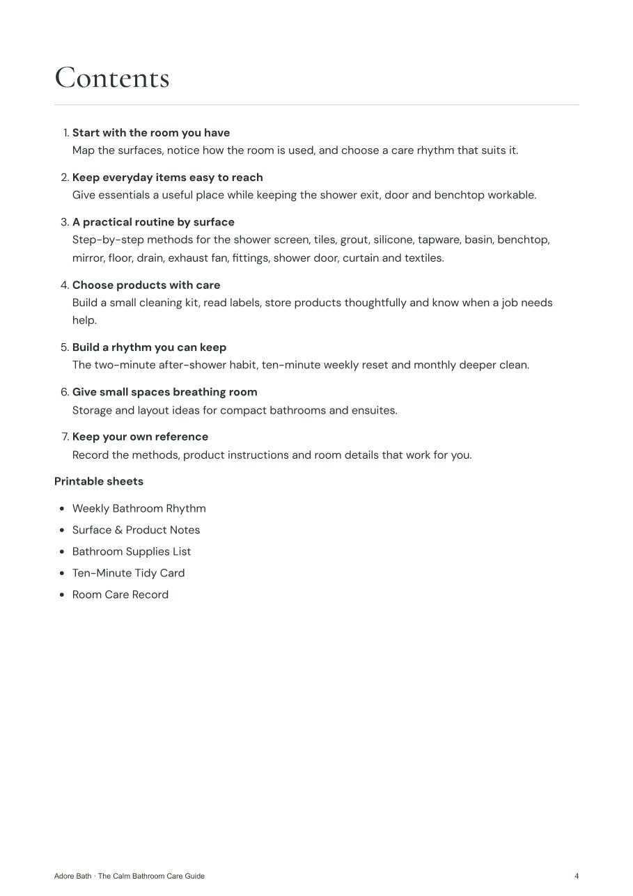 Contents page