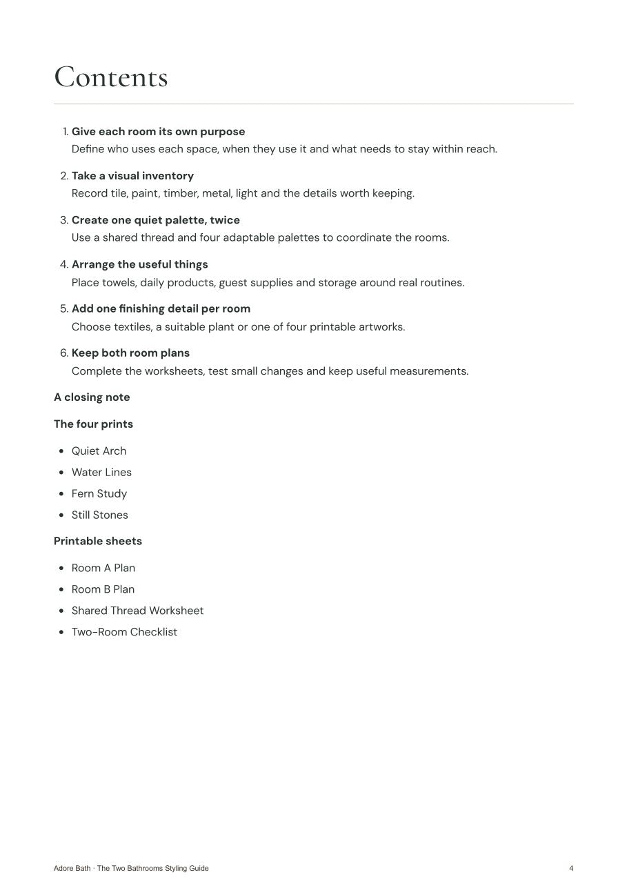 Contents page